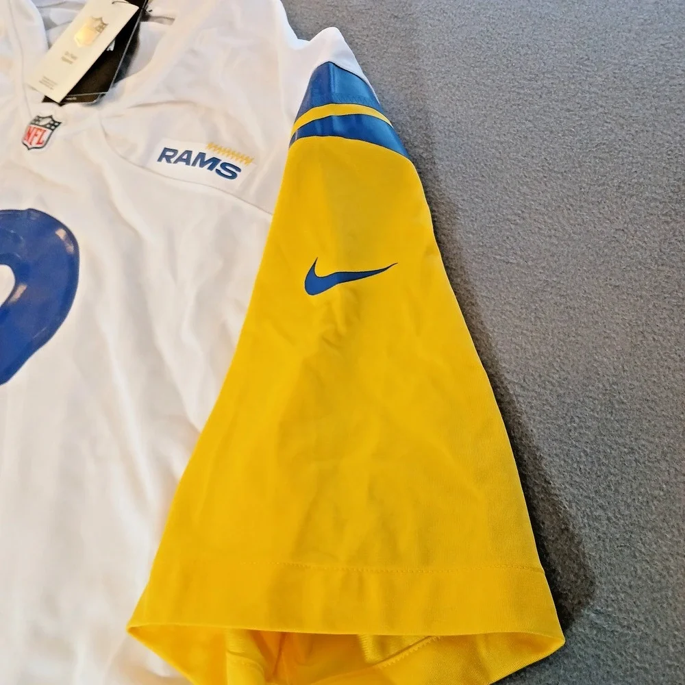 Los Angeles Rams Jersey Mens White XL NFL Football Puka Nacua 17 On Field Nike
